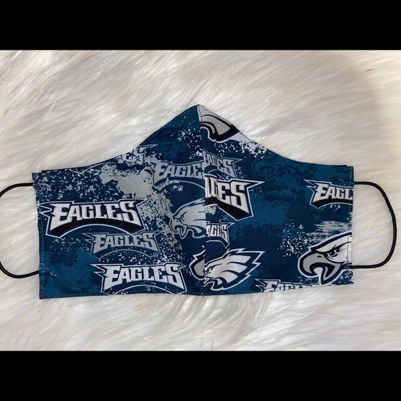 Face Mask w Filter Pocket Phila Eagles Tie Dye!! - Picture 2 of 3